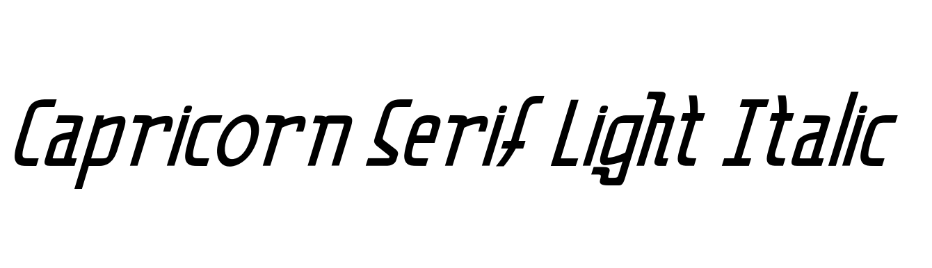 Capricorn Serif Light Italic